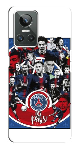 Чехол с принтом "Команда PSG" для Realme GT Neo 3