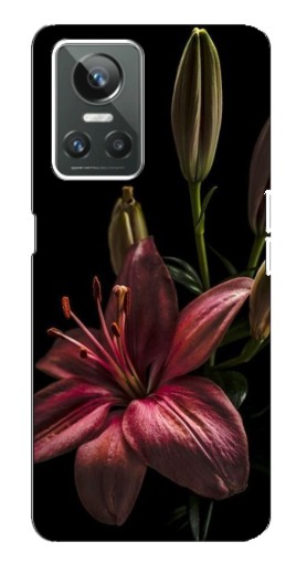 Силиконовый чехол с изображением "Красная лилия " для Realme GT Neo 3