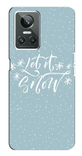 Силиконовый чехол с изображением "Let it Snow" для Realme GT Neo 3