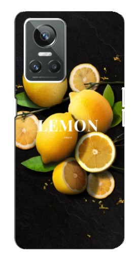 Чехол с принтом "Лимон на черном" для Realme GT Neo 3