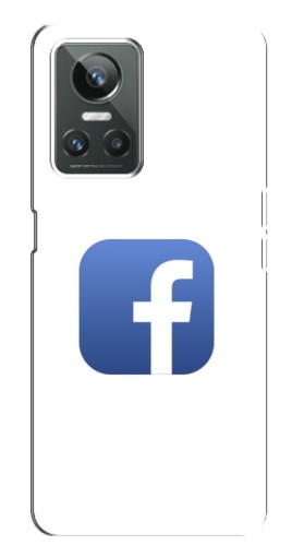 Чехол с картинкой "Лого Фейсбук" для Realme GT Neo 3