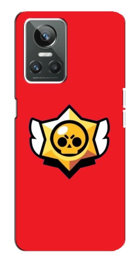 Силиконовый чехол с изображением "Лого на красном" для Realme GT Neo 3