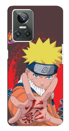 Силиконовый чехол с изображением "Naruto атакует" для Realme GT Neo 3