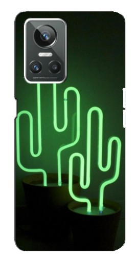 Чехол с принтом "Неоновый кактус" для Realme GT Neo 3