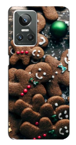 Чехол с принтом "Новогодние человечки" для Realme GT Neo 3