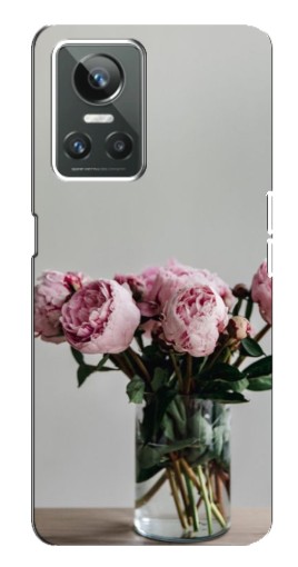 Чехол с печатью "Пионы в вазе" для Realme GT Neo 3