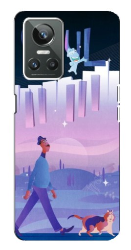Силиконовый чехол с изображением "Постер к мультику" для Realme GT Neo 3