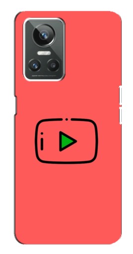 Чехол с принтом "Рисованная кнопка" для Realme GT Neo 3