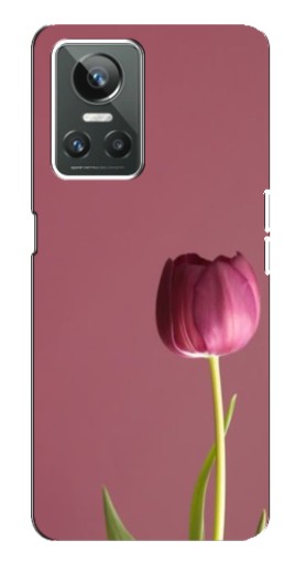Чехол с картинкой "Розовый тюльпан" для Realme GT Neo 3