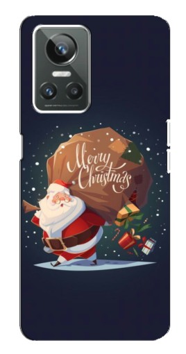 Силиконовый чехол с изображением "Санта с подарками" для Realme GT Neo 3