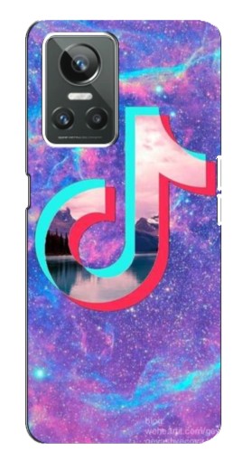 Силиконовый чехол с изображением "ТикТок мраморный" для Realme GT Neo 3