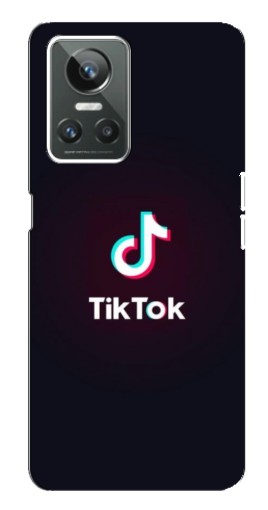 Силиконовый чехол с изображением "TikTok темный" для Realme GT Neo 3