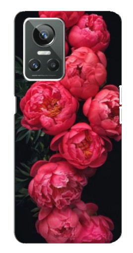 Чехол с печатью "Яркие пионы" для Realme GT Neo 3