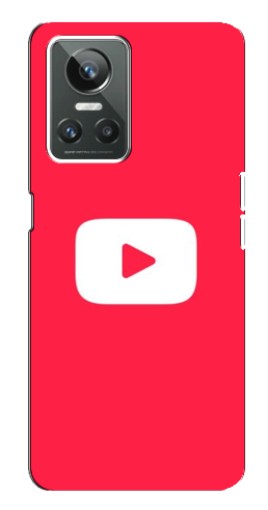 Силиконовый чехол с изображением "YouTube Кнопка" для Realme GT Neo 3