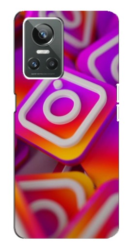 Чехол с принтом "Значки Инстаграм" для Realme GT Neo 3