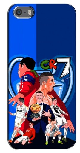 Силиконовый чехол с изображением «CR7» для iPhone 5 / 5s / SE