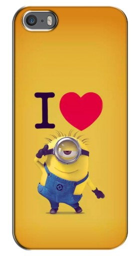 Чехол с картинкой «I Love Minion» для iPhone 5 / 5s / SE