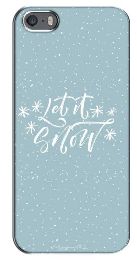 Силиконовый чехол с изображением «Let it Snow» для iPhone 5 / 5s / SE