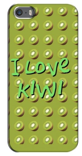 Силиконовый чехол с изображением «Love Kiwi» для iPhone 5 / 5s / SE