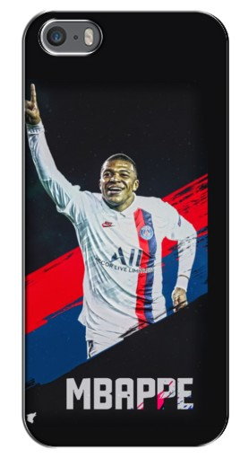 Силиконовый чехол с изображением «Mbappe в ПСЖ» для iPhone 5 / 5s / SE