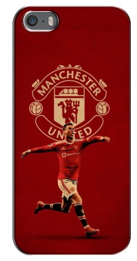 Силиконовый чехол с изображением «Ronaldo в МЮ» для iPhone 5 / 5s / SE