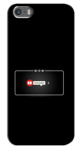 Силиконовый чехол с изображением «subscribed» для iPhone 5 / 5s / SE