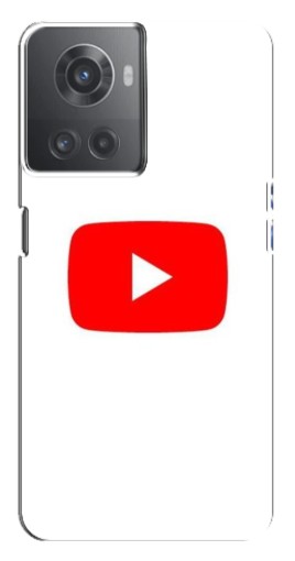 Силиконовый чехол с изображением "Красная кнопка" для OnePlus ACE (10R)