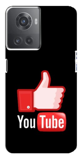 Силиконовый чехол с изображением "Лайк YouTube" для OnePlus ACE (10R)