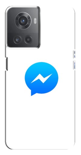Силиконовый чехол с изображением "messenger logo" для OnePlus ACE (10R)