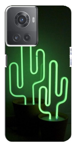 Чехол с принтом "Неоновый кактус" для OnePlus ACE (10R)