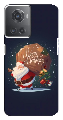 Чехол с печатью "Санта с подарками" для OnePlus ACE (10R)