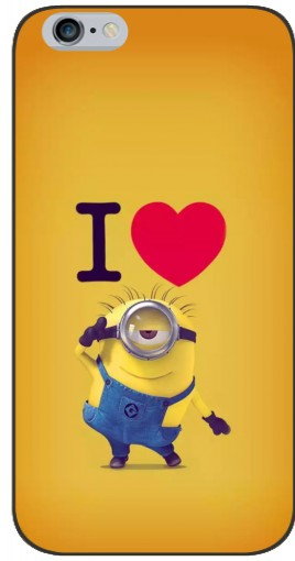 Силиконовый чехол с изображением «I Love Minion» для iPhone 6 / 6s