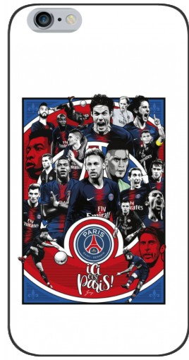 Силиконовый чехол с изображением «Команда PSG» для iPhone 6 / 6s