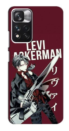 Чехол с принтом «levi Ackerman» для Xiaomi Redmi Note 11 Pro Plus