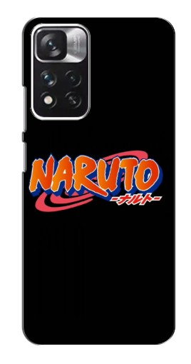 Чехол с картинкой «Надпись Naruto» для Xiaomi Redmi Note 11 Pro Plus