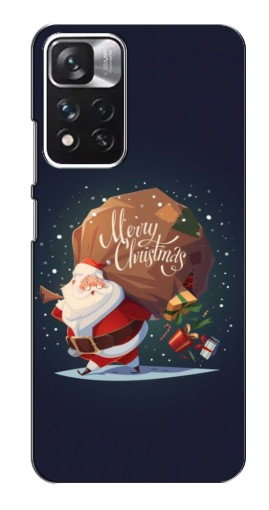 Чехол с принтом «Санта с подарками» для Xiaomi Redmi Note 11 Pro Plus