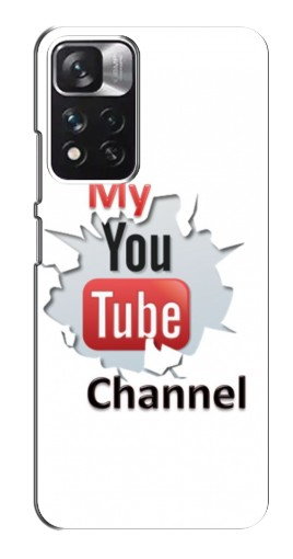 Чехол с печатью «My YouTube»  для POCO M4 Pro 5G