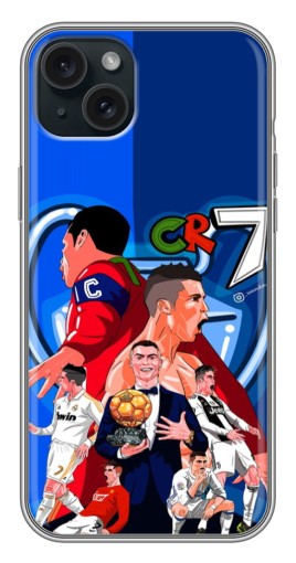 Силиконовый чехол с изображением "CR7" для iPhone 14 Plus