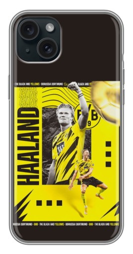 Силиконовый чехол с изображением "Golden Haaland" для iPhone 14 Plus