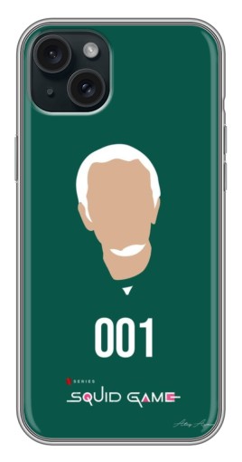 Силиконовый чехол с изображением "Игрок 001" для iPhone 14 Plus