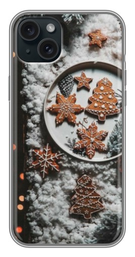 Силиконовый чехол с изображением "Имбирные пряники" для iPhone 14 Plus