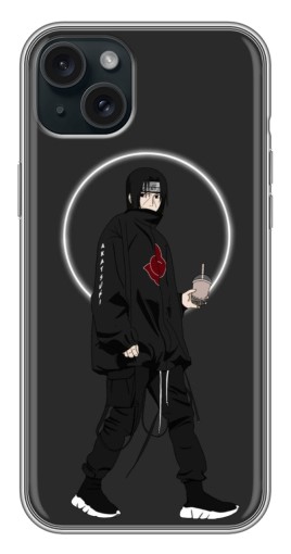 Чехол с принтом "Итачи с напитком" для iPhone 14 Plus