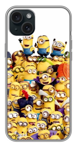 Чехол с принтом "Куча миньонов" для iPhone 14 Plus