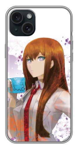 Силиконовый чехол с изображением "Курису с чашкой" для iPhone 14 Plus