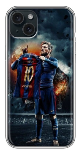 Чехол с печатью "Месси с футболкой" для iPhone 14 Plus