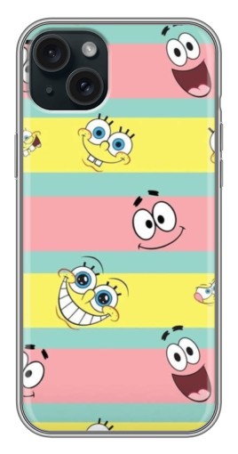 Чехол с принтом "Мордашки" для iPhone 14 Plus
