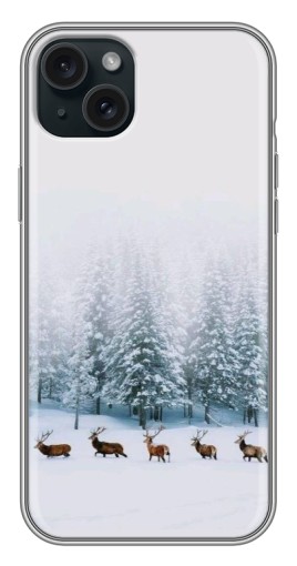 Чехол с принтом "Олени в лесу" для iPhone 14 Plus