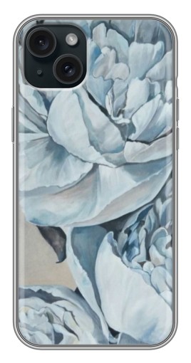 Чехол с печатью "Рисунок пионы" для iPhone 14 Plus