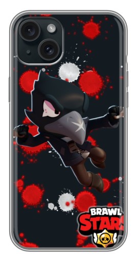 Силиконовый чехол с изображением "Ворон Бравл Старс" для iPhone 14 Plus