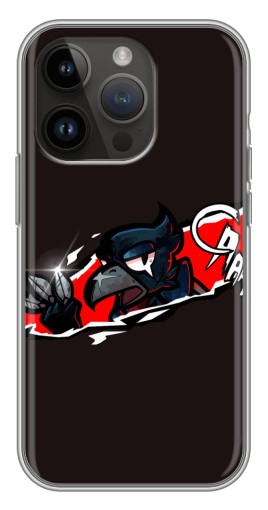 Силиконовый чехол с изображением "Ассасин Ворон" для iPhone 14 Pro Max